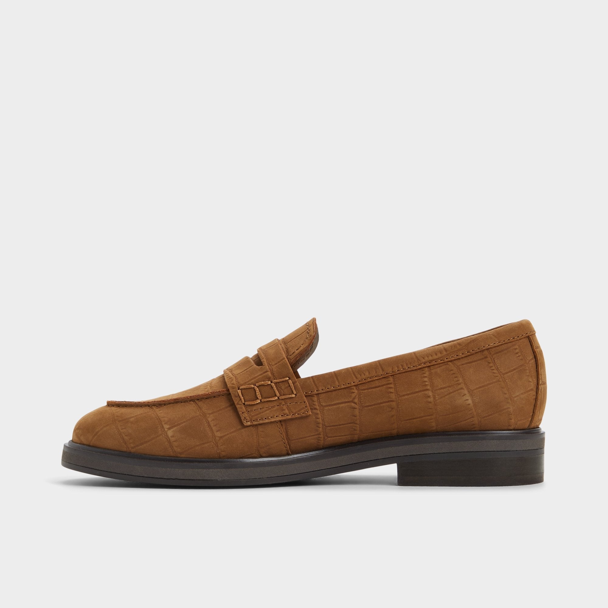 Aldo Lededanten Dark Brown Women's Loafers & Oxfords - Loafer, Block heel