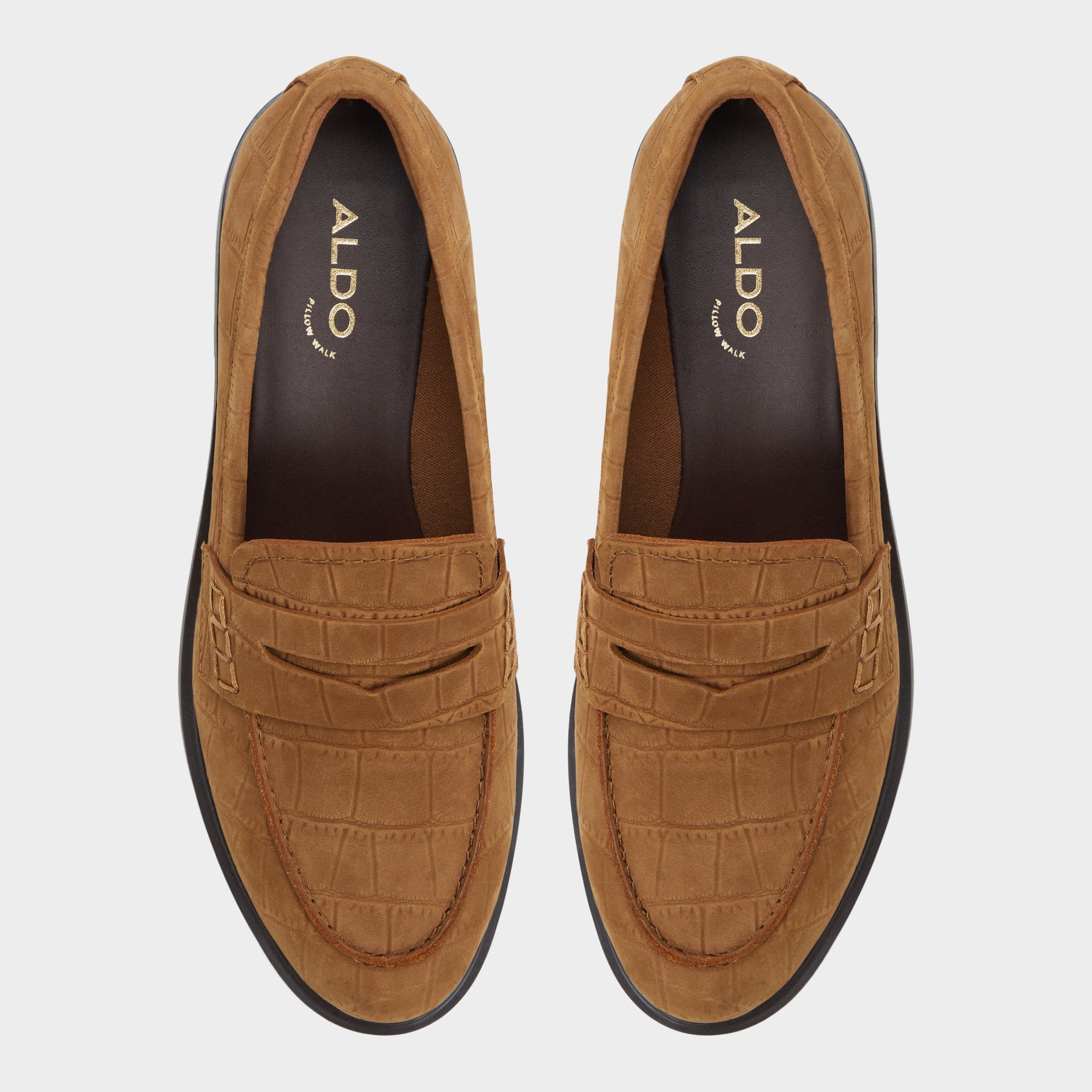 Aldo Lededanten Dark Brown Women's Loafers & Oxfords - Loafer, Block heel