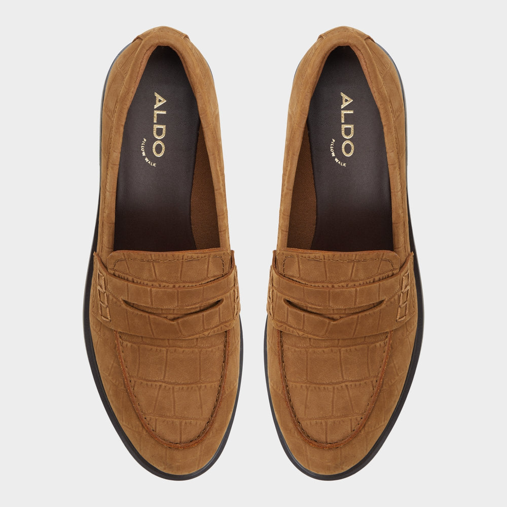Aldo Lededanten Dark Brown Women's Loafers & Oxfords - Loafer, Block heel
