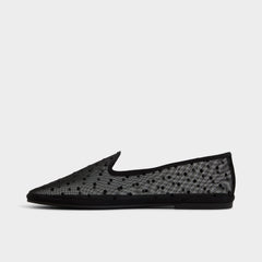 Aldo Aurabelle Black Textile Mesh Women's Loafers & Oxfords - Loafer