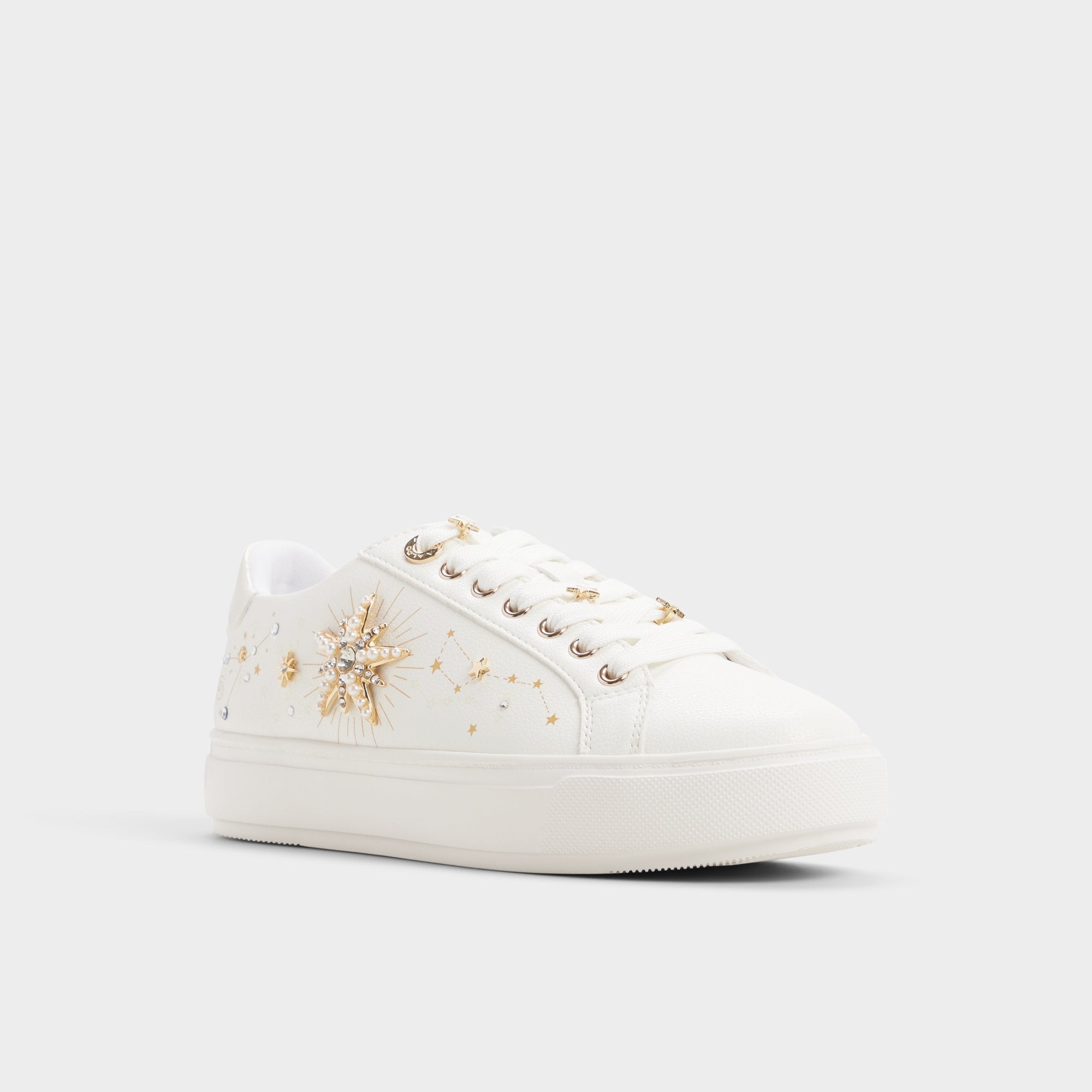 Aldo Starbright in White - Sneaker, Cup sole