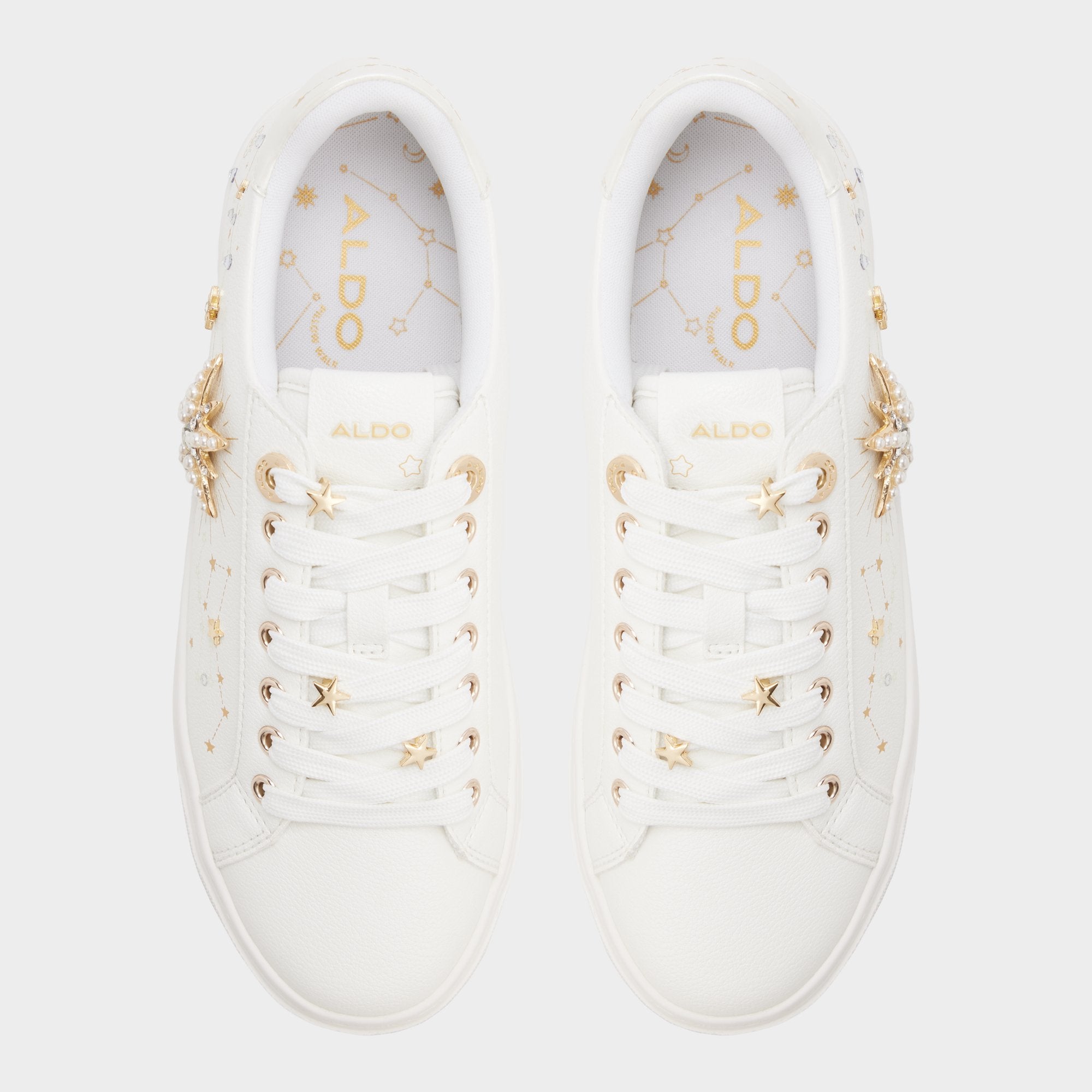 Aldo Starbright in White - Sneaker, Cup sole