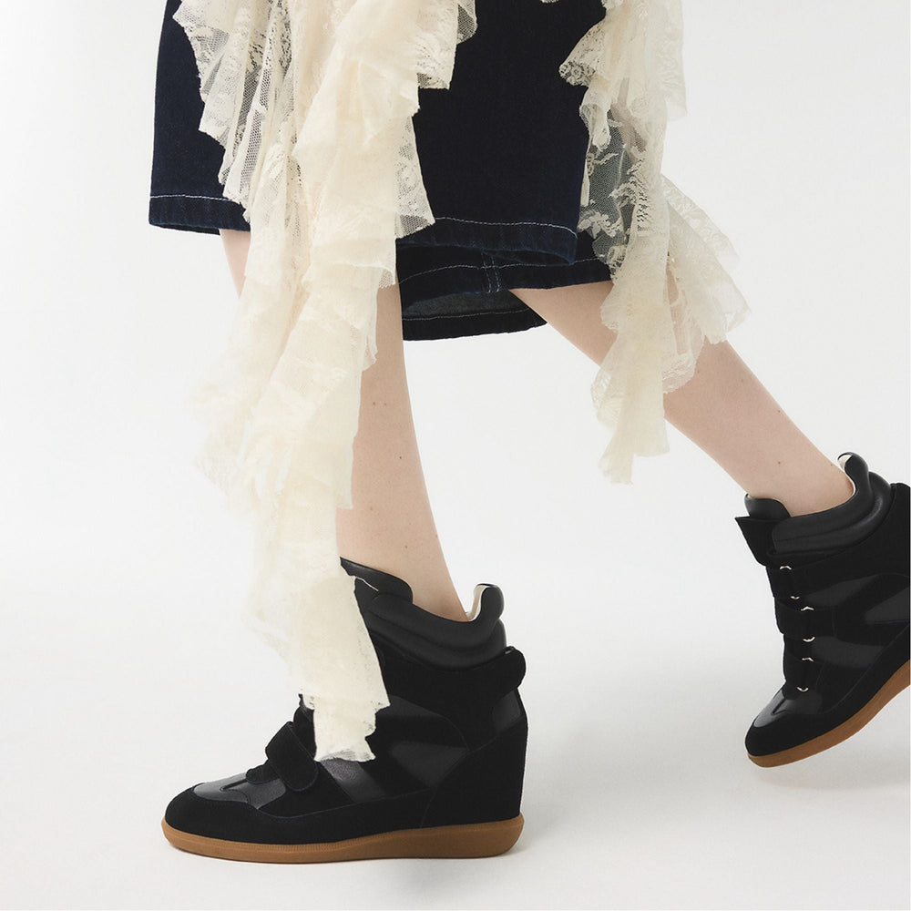 Aldo Bellissamo in Black - Wedge sneaker, Wedge heel