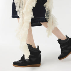 Aldo Bellissamo in Black - Wedge sneaker, Wedge heel
