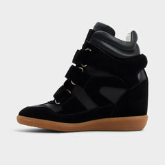 Aldo Bellissamo in Black - Wedge sneaker, Wedge heel