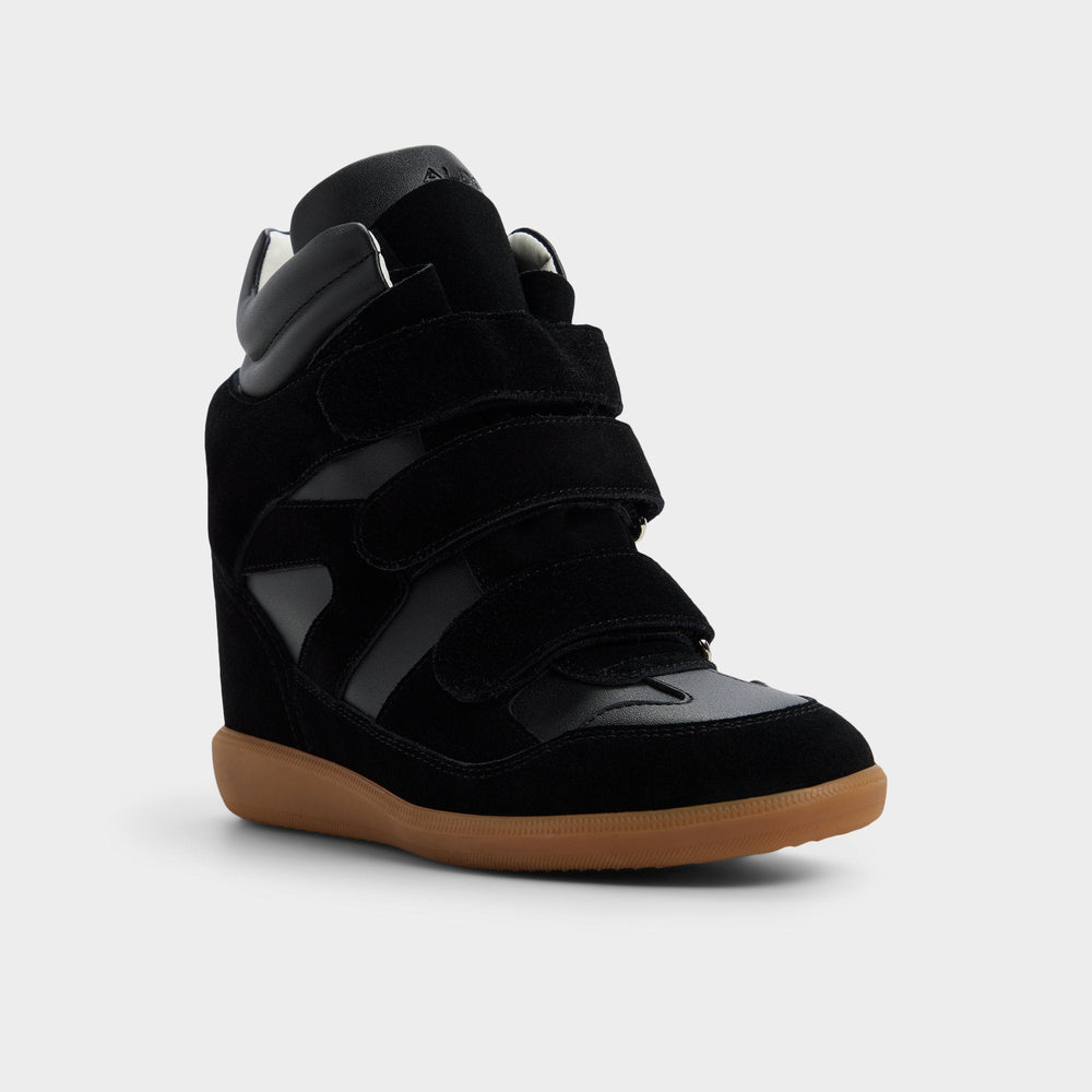 Aldo Bellissamo in Black - Wedge sneaker, Wedge heel