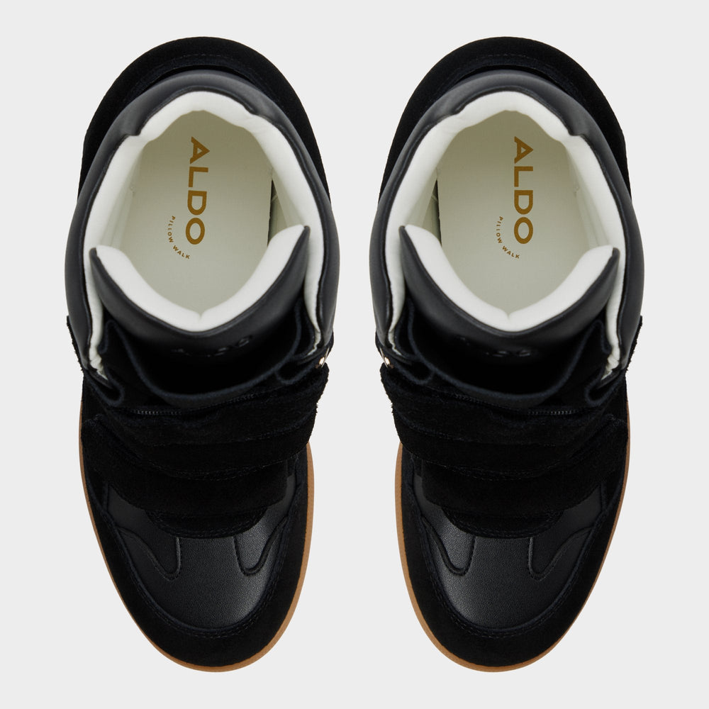 Aldo Bellissamo in Black - Wedge sneaker, Wedge heel