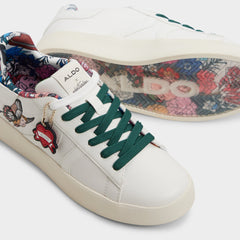 Aldo Whatisadam in White Multi - Women's low top sneaker, Cup sole