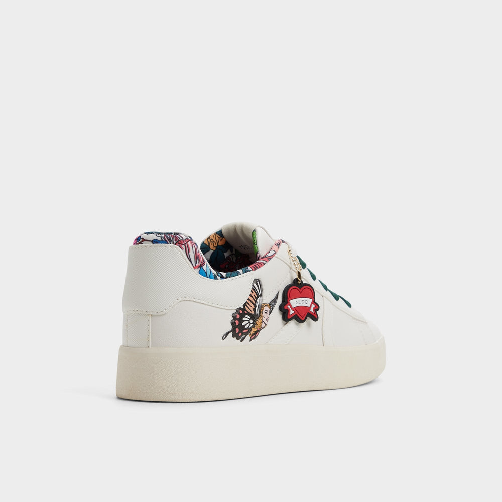 Aldo Whatisadam in White Multi - Women's low top sneaker, Cup sole