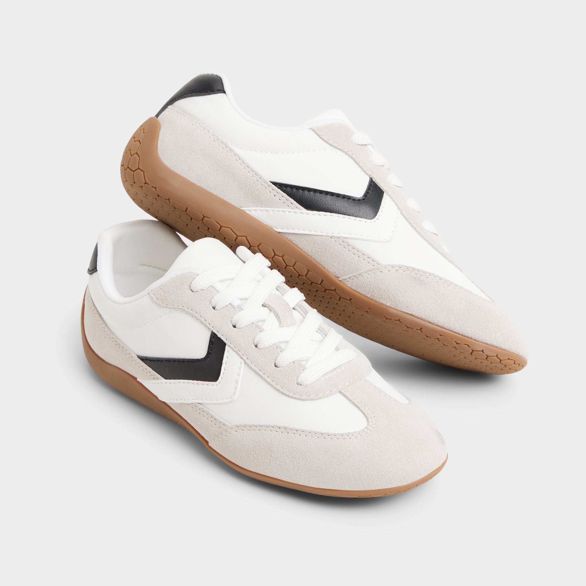 Aldo Coolchic White/Grey Women's Low top sneakers - Jogger sneaker