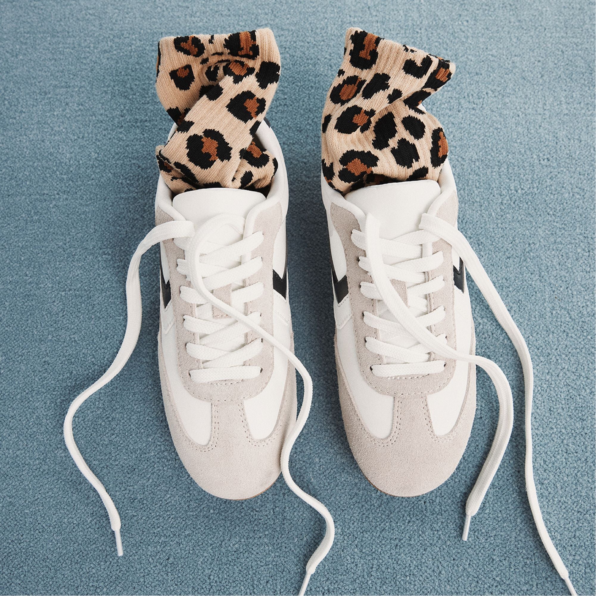 Aldo Coolchic White/Grey Women's Low top sneakers - Jogger sneaker