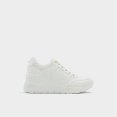 Aldo Iconistep White Overflow Women's Low top sneakers - Wedge sneaker, Wedge heel