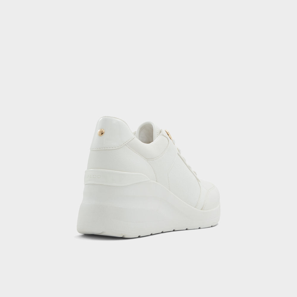 Aldo Iconistep White Overflow Women's Low top sneakers - Wedge sneaker, Wedge heel