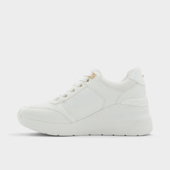 Aldo Iconistep White Overflow Women's Low top sneakers - Wedge sneaker, Wedge heel
