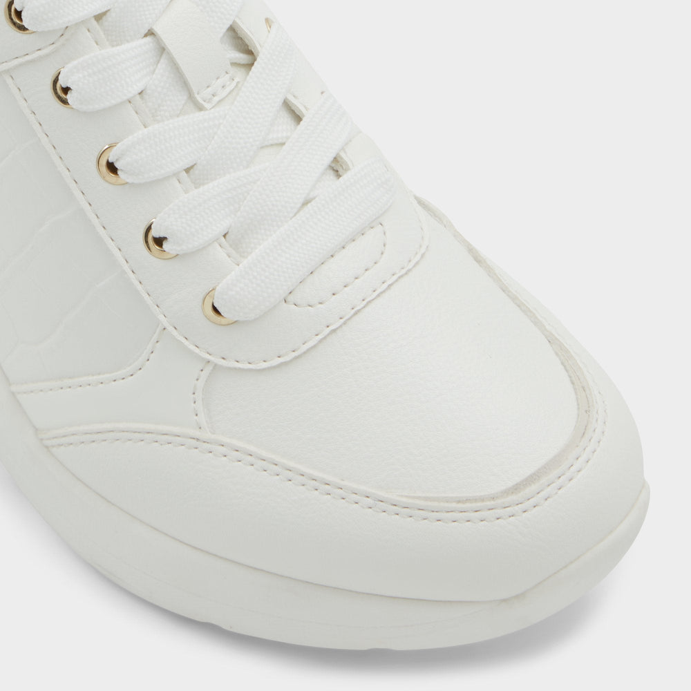 Aldo Iconistep White Overflow Women's Low top sneakers - Wedge sneaker, Wedge heel