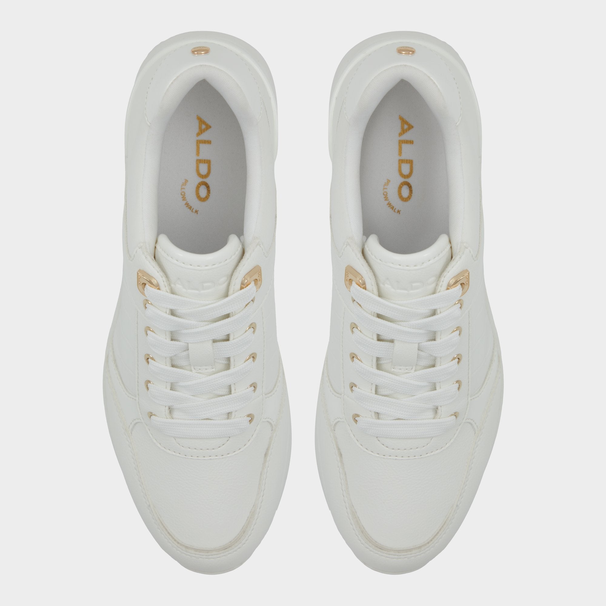 Aldo Iconistep White Overflow Women's Low top sneakers - Wedge sneaker, Wedge heel