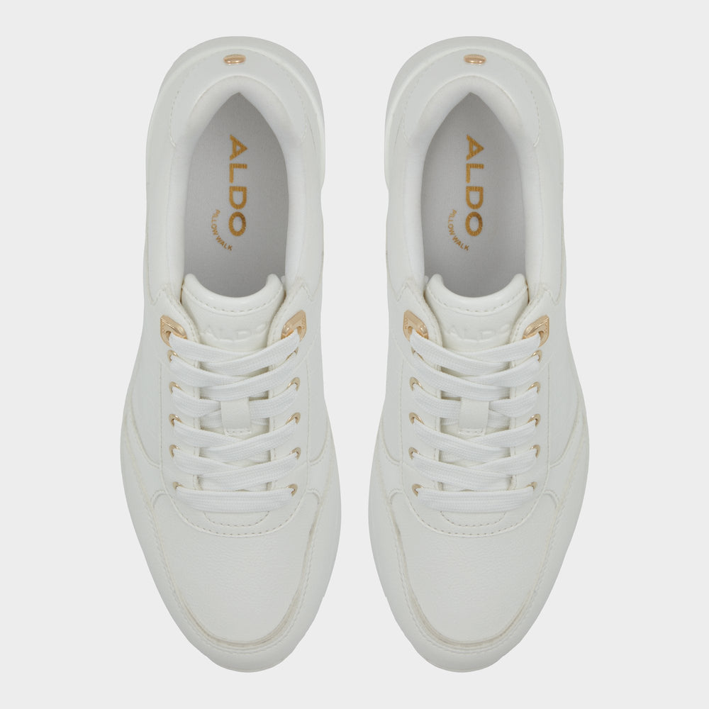 Aldo Iconistep White Overflow Women's Low top sneakers - Wedge sneaker, Wedge heel