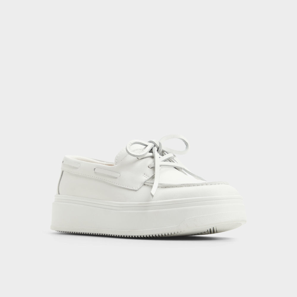 Aldo Wildbreeze Open White Women's Slip on sneakers - Boat shoe, Platform