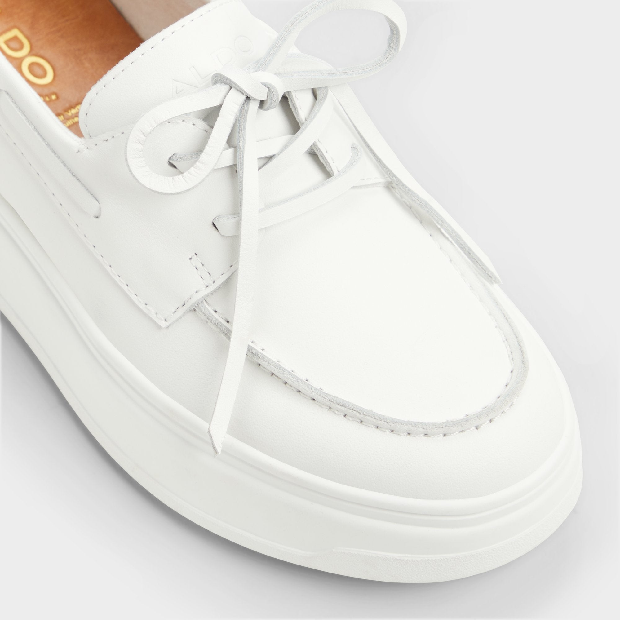 Aldo Wildbreeze Open White Women's Slip on sneakers - Boat shoe, Platform