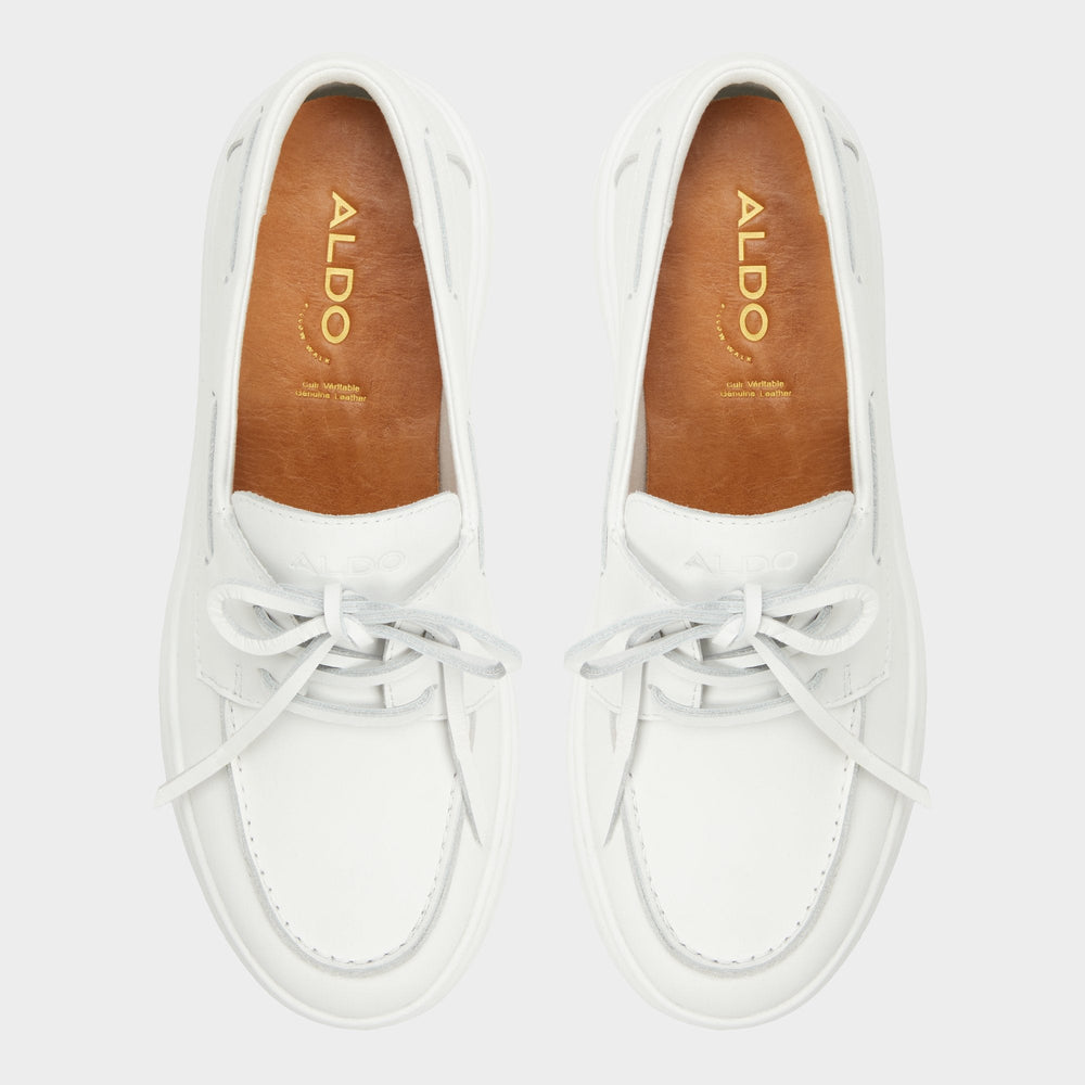 Aldo Wildbreeze Open White Women's Slip on sneakers - Boat shoe, Platform
