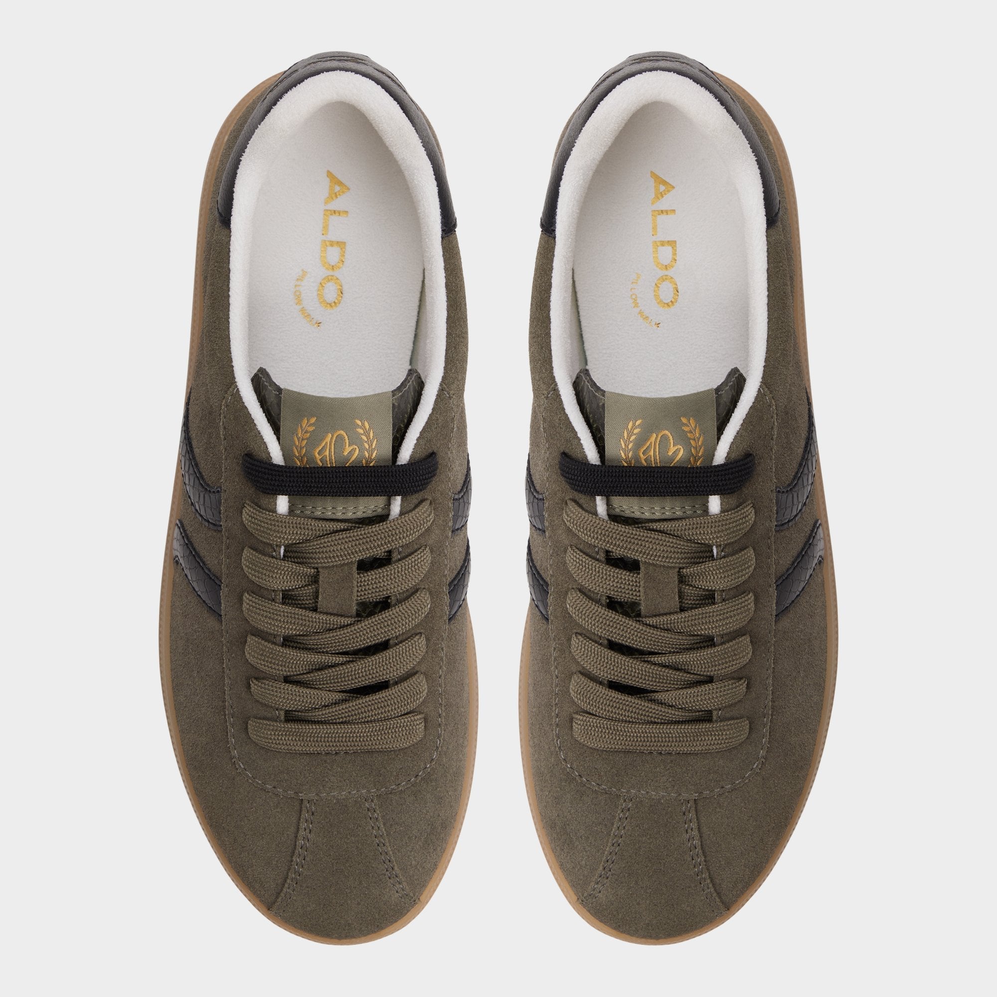 Aldo Chicsneaker in Olive - Low top sneaker, Cup sole