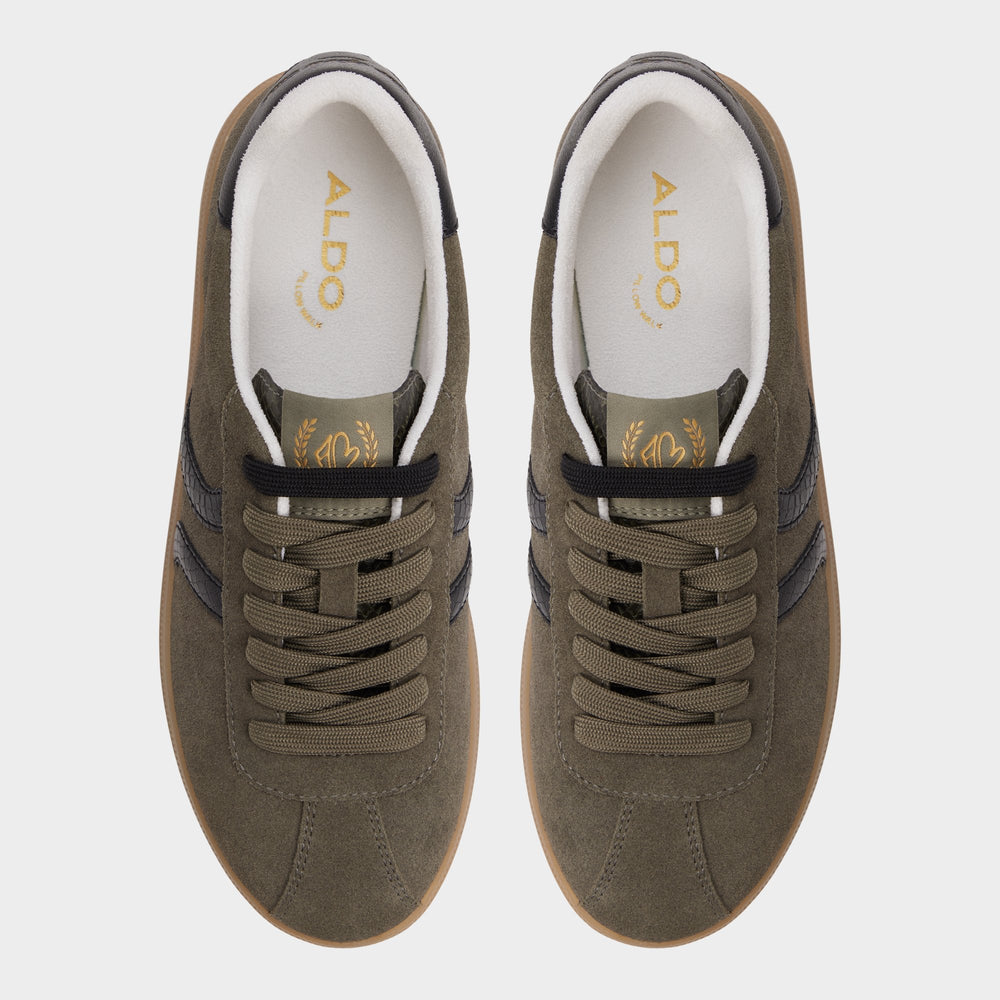 Aldo Chicsneaker in Olive - Low top sneaker, Cup sole