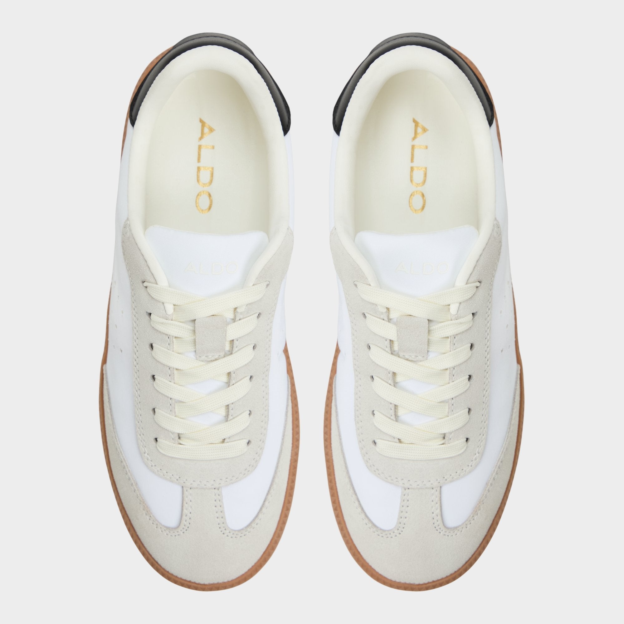 Aldo Clubstyle White/Black Women's Low top sneakers - Jogger sneaker, Jogger sole