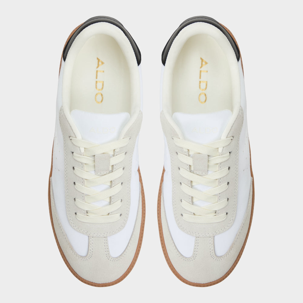 Aldo Clubstyle White/Black Women's Low top sneakers - Jogger sneaker, Jogger sole