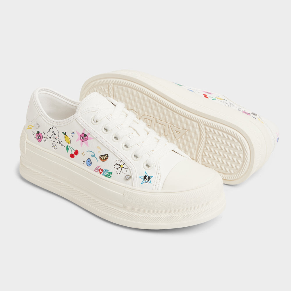 Aldo Rayes White/Multi Women's Low top sneakers - Sneaker, Platform
