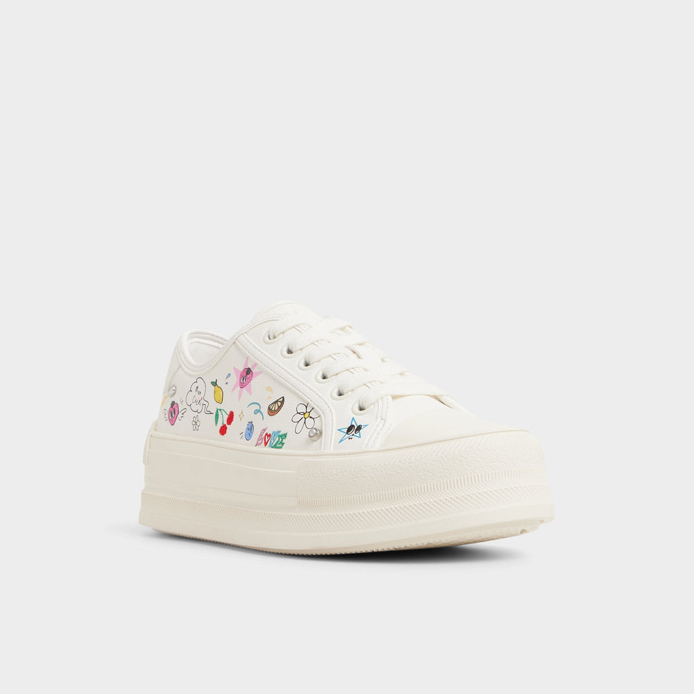 Aldo Rayes White/Multi Women's Low top sneakers - Sneaker, Platform