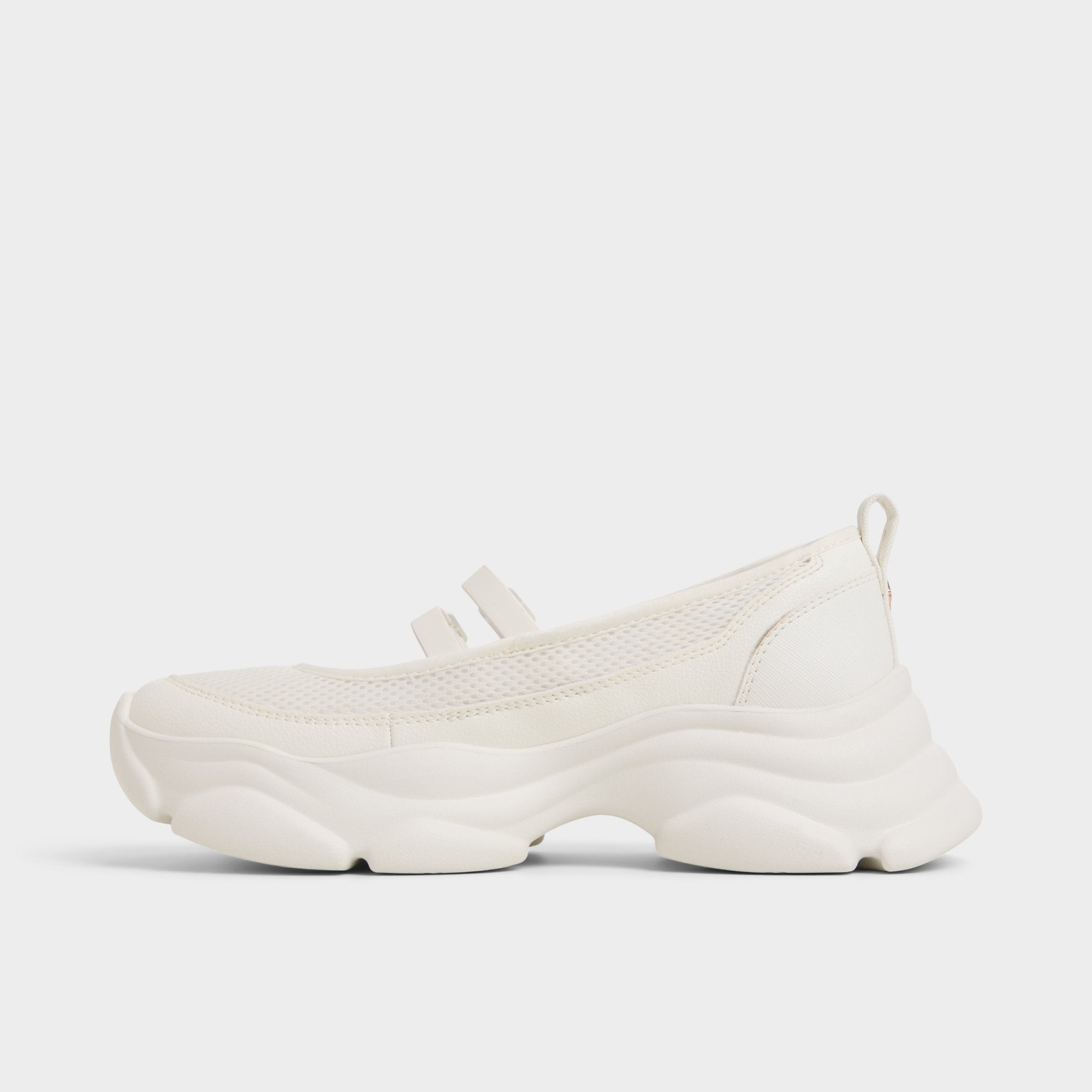 Aldo Aethera White Women's Platform and wedge sneakers - Mary Jane Sneakers, Jogger sole