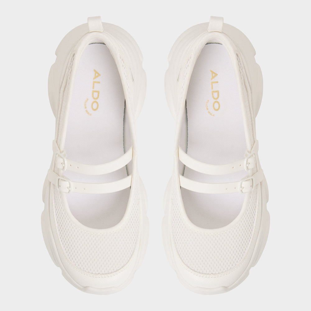Aldo Aethera White Women's Platform and wedge sneakers - Mary Jane Sneakers, Jogger sole