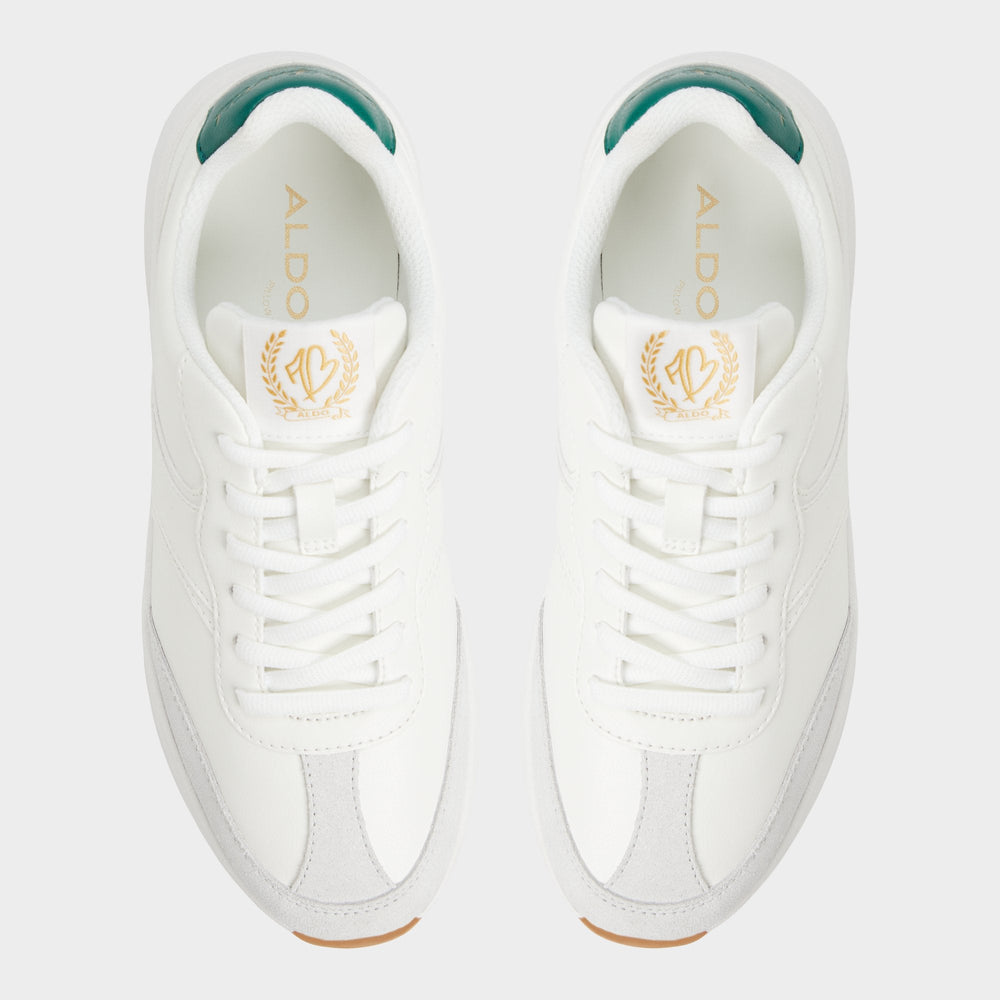 Aldo Clubchic White Combo Women's Athletic Sneakers - Jogger sneaker