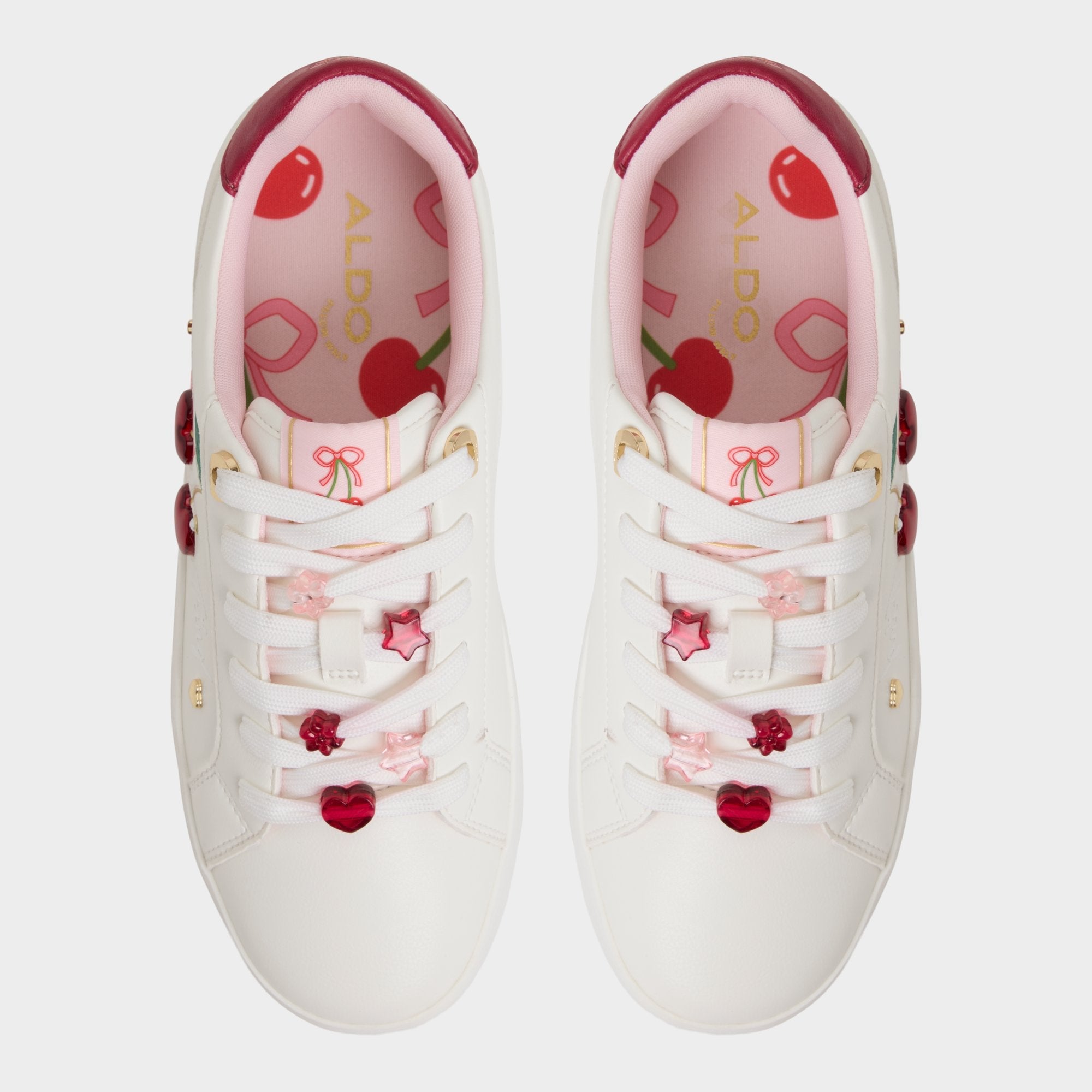 Aldo Cherrylove White Women's Low top sneakers - Low top sneaker, Platform