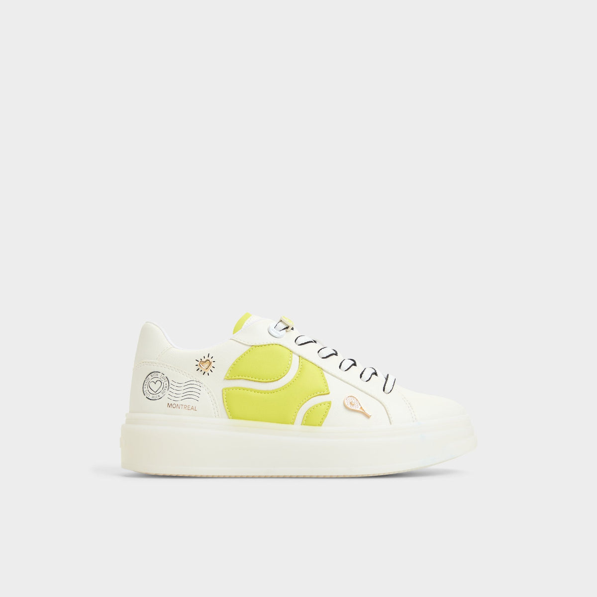 Aldo Clubchamp White Combo Women's Platform and wedge sneakers - Low top sneaker
