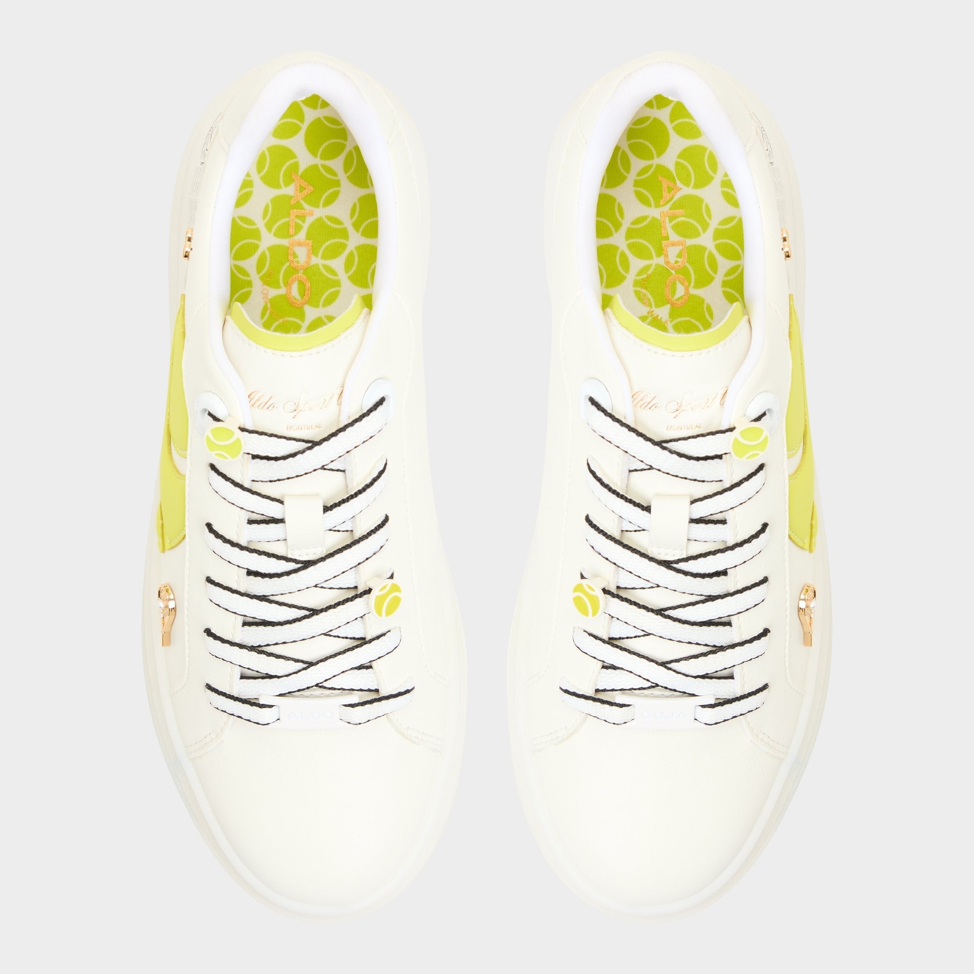 Aldo Clubchamp White Combo Women's Platform and wedge sneakers - Low top sneaker