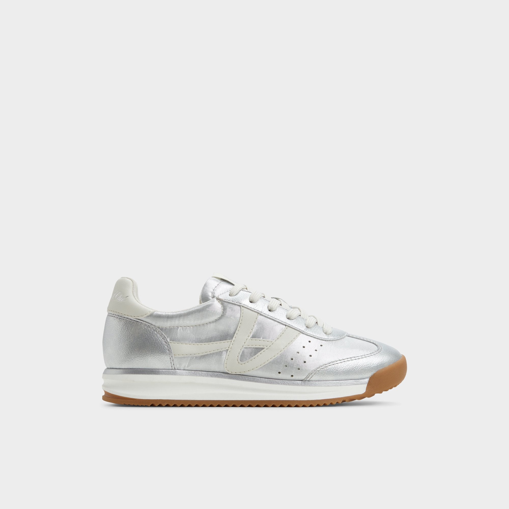Aldo Stepcount Silver Women's Low top sneakers - Jogger sneaker, Jogger sole