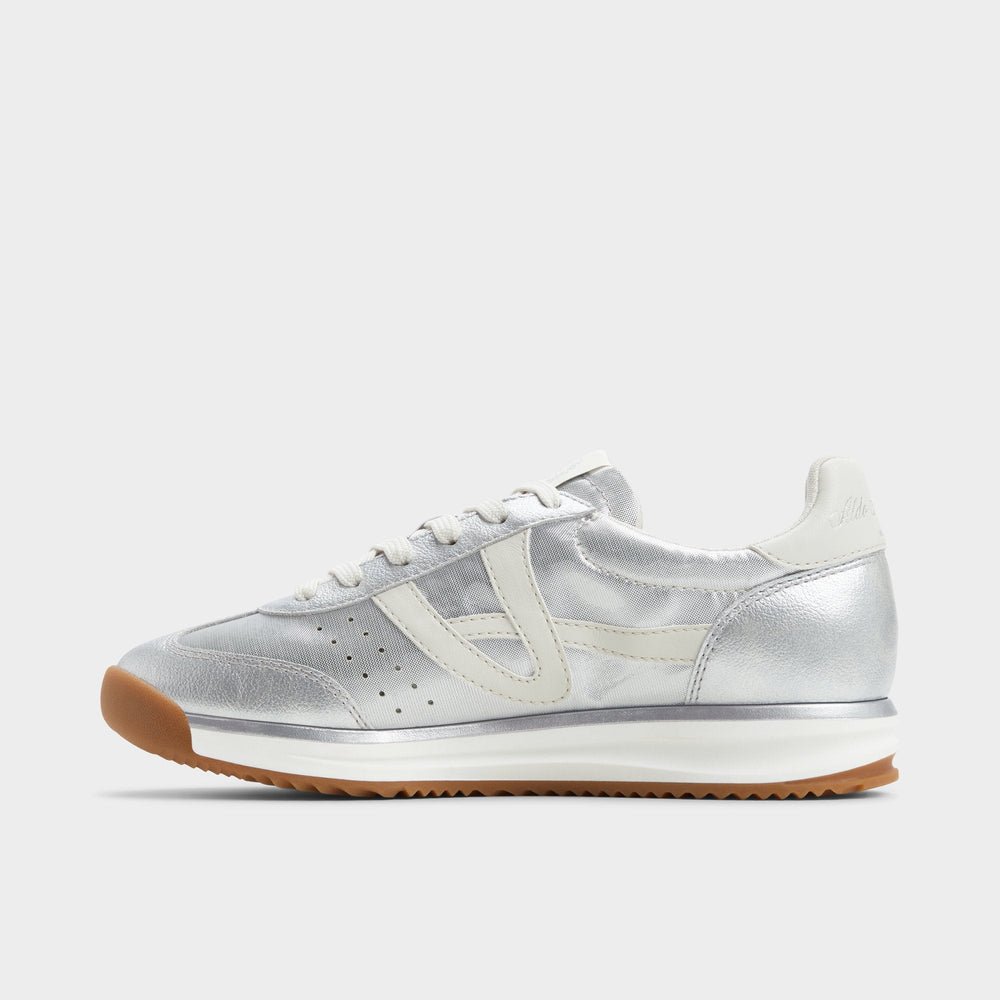 Aldo Stepcount Silver Women's Low top sneakers - Jogger sneaker, Jogger sole