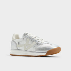 Aldo Stepcount Silver Women's Low top sneakers - Jogger sneaker, Jogger sole