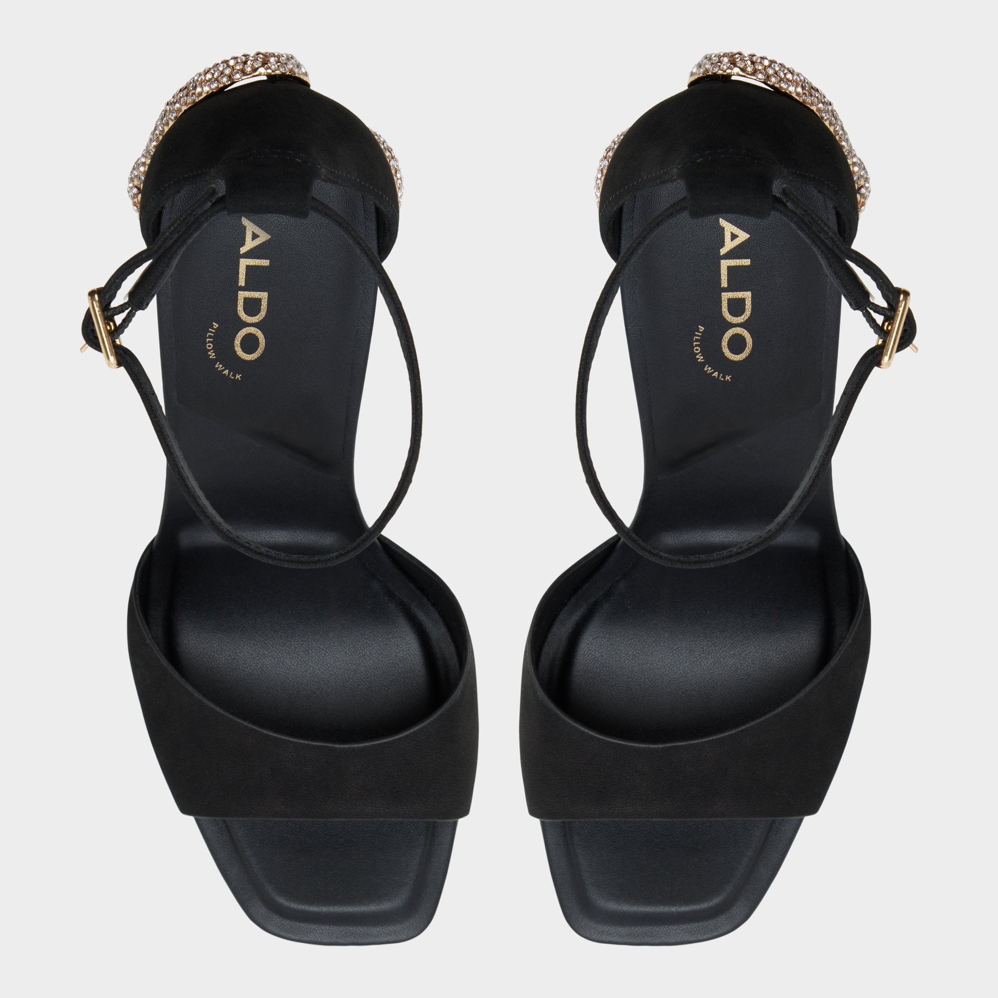 Aldo Medusa in Other Black 14266744 - Strappy heeled sandal, Platform