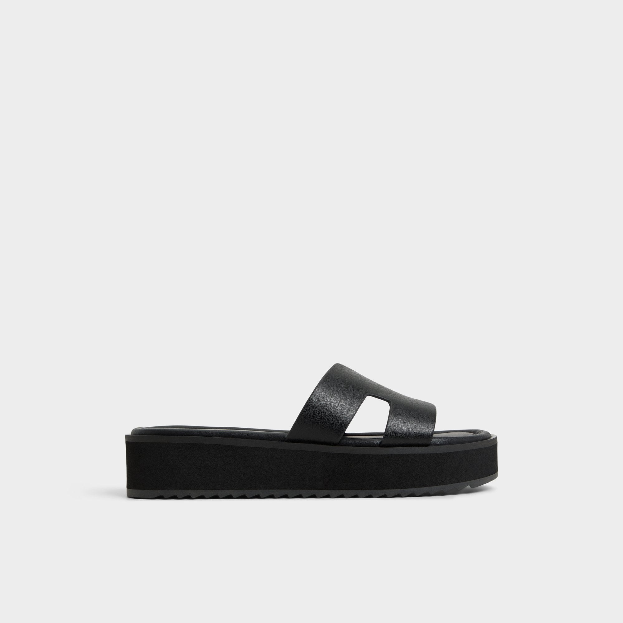 Aldo Anayelie in Black - Slide sandal, Platform
