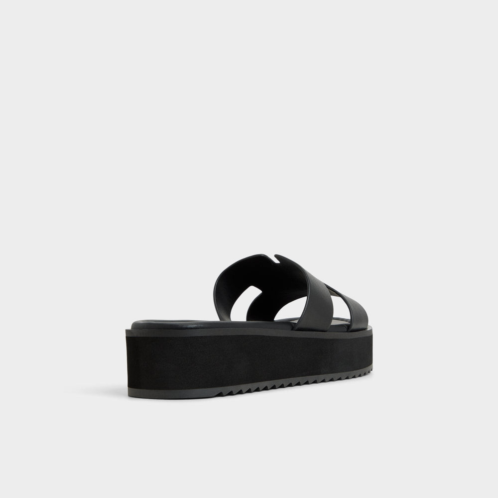 Aldo Anayelie in Black - Slide sandal, Platform
