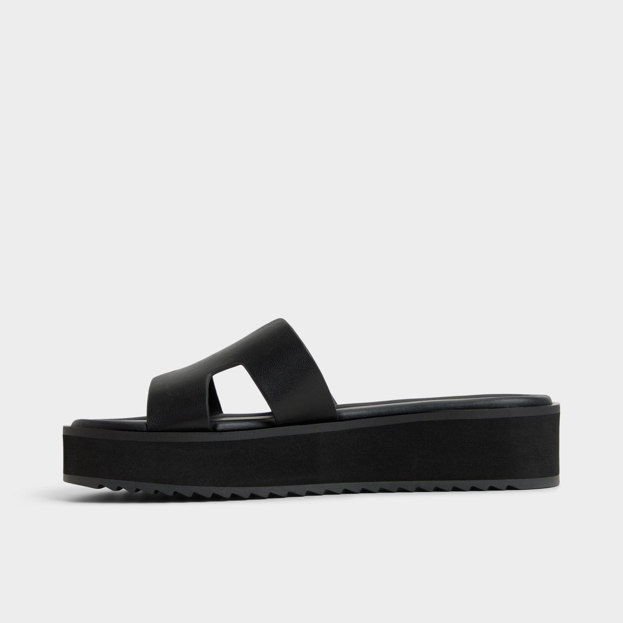 Aldo Anayelie in Black - Slide sandal, Platform