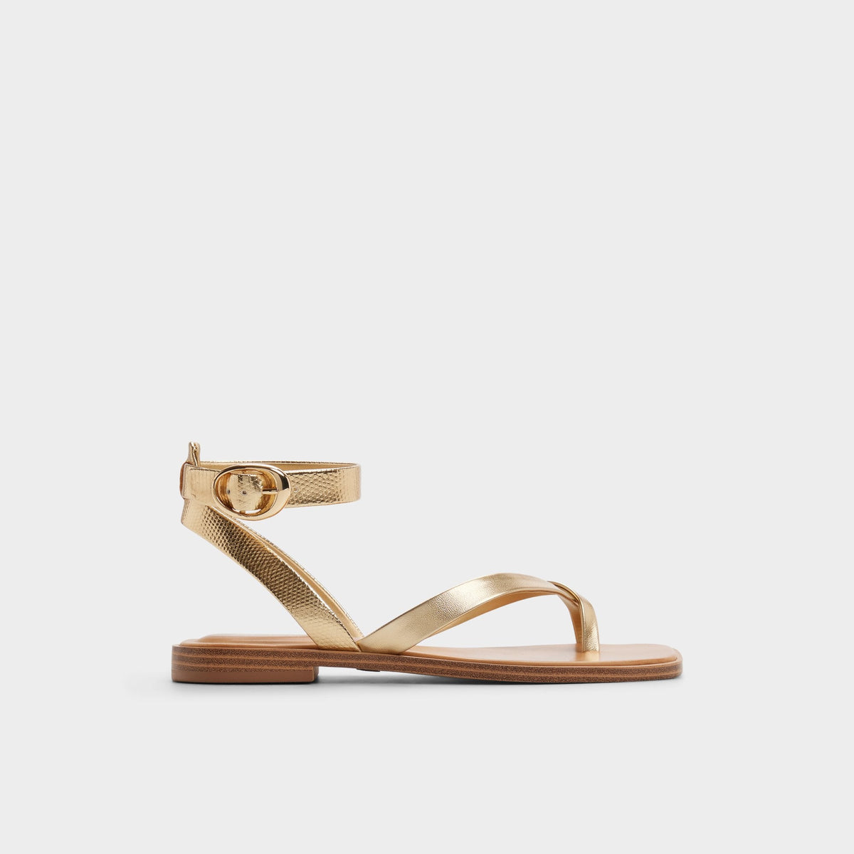 Aldo Daressi in Gold - Flat sandal