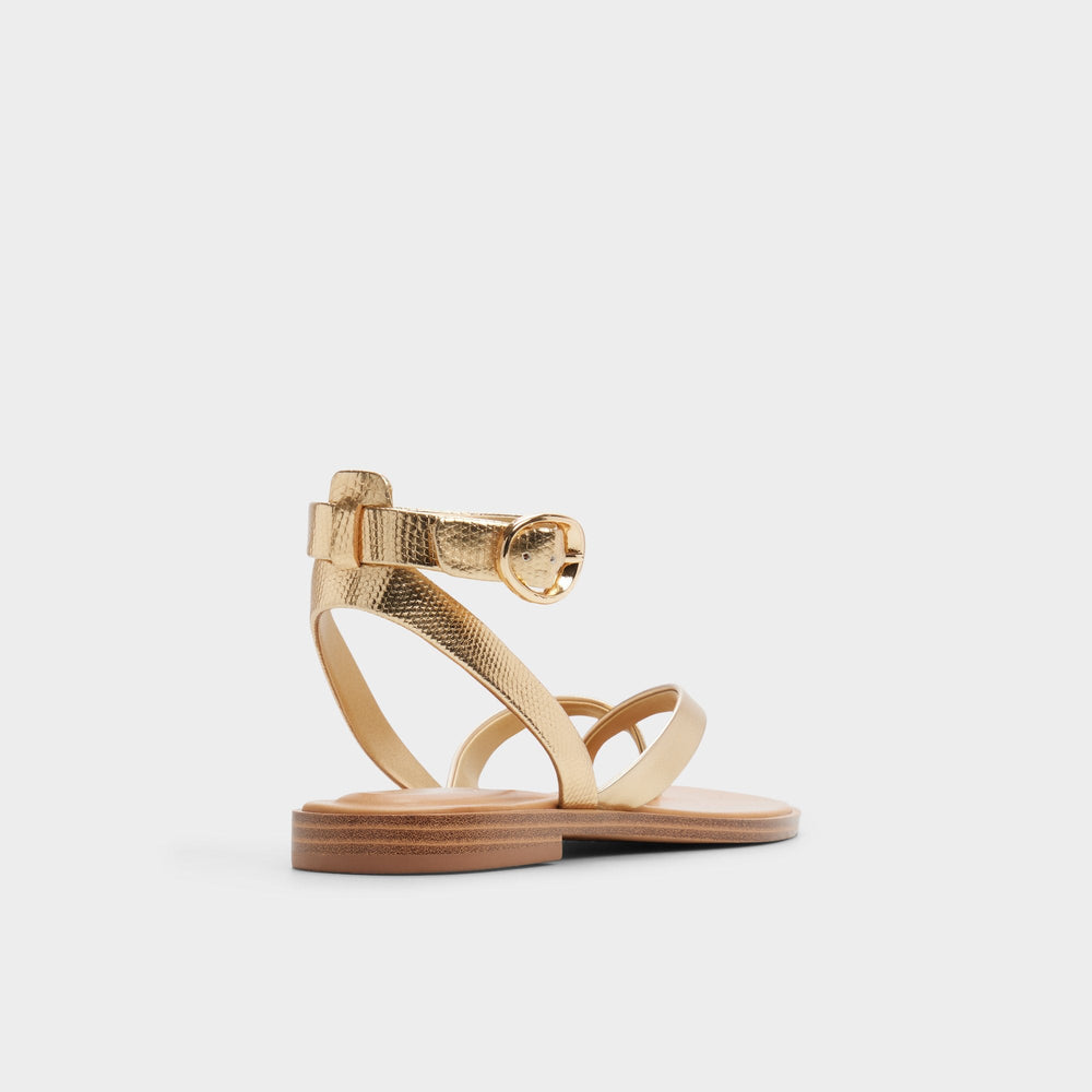 Aldo Daressi in Gold - Flat sandal