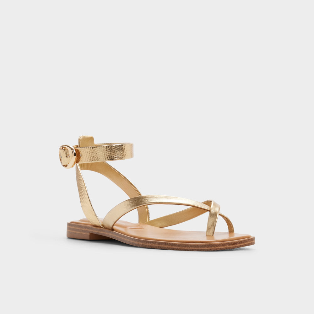 Aldo Daressi in Gold - Flat sandal