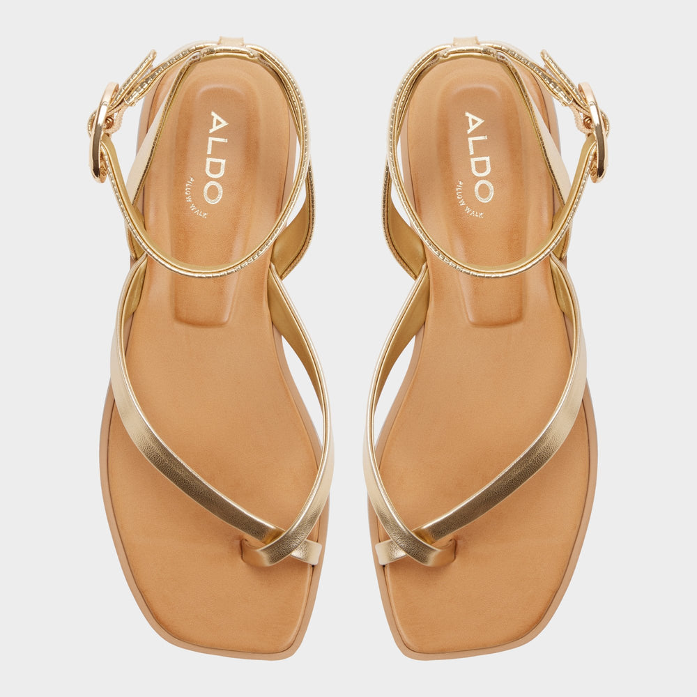Aldo Daressi in Gold - Flat sandal