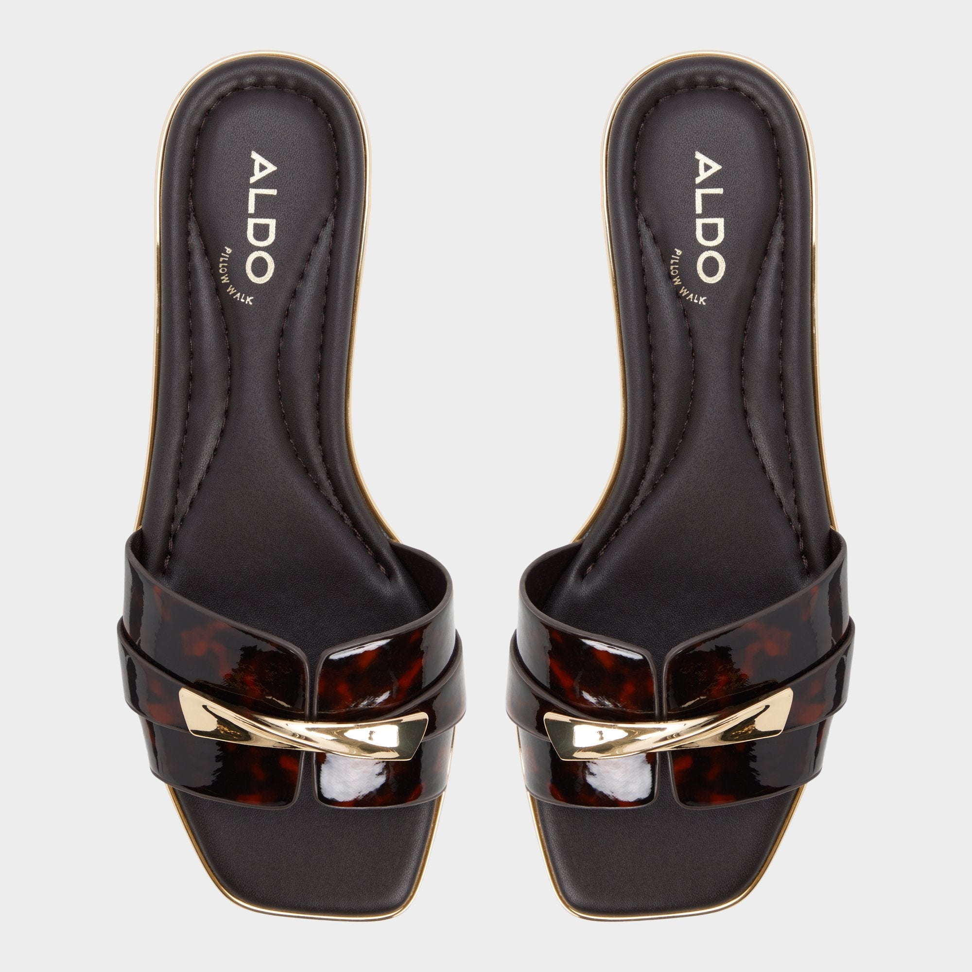 Aldo Darlina in Open Brown - Slide sandal
