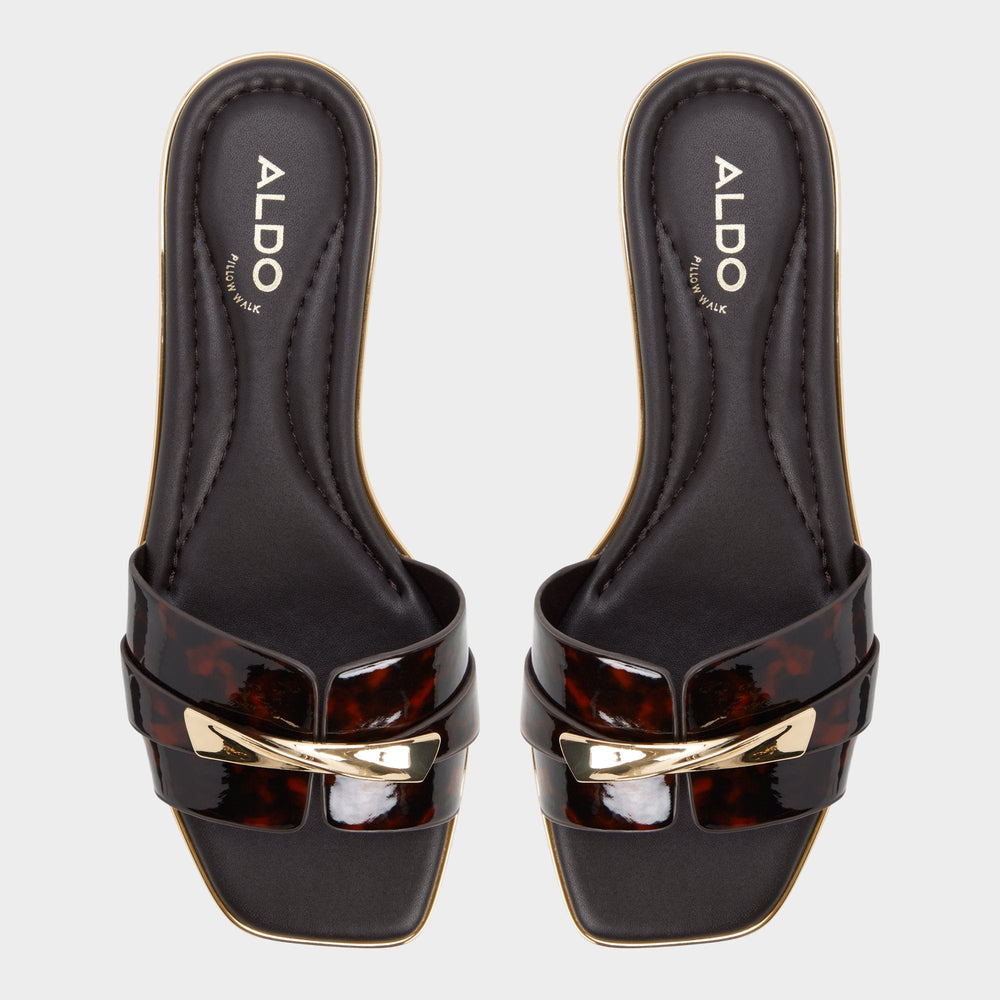 Aldo Darlina in Open Brown - Slide sandal