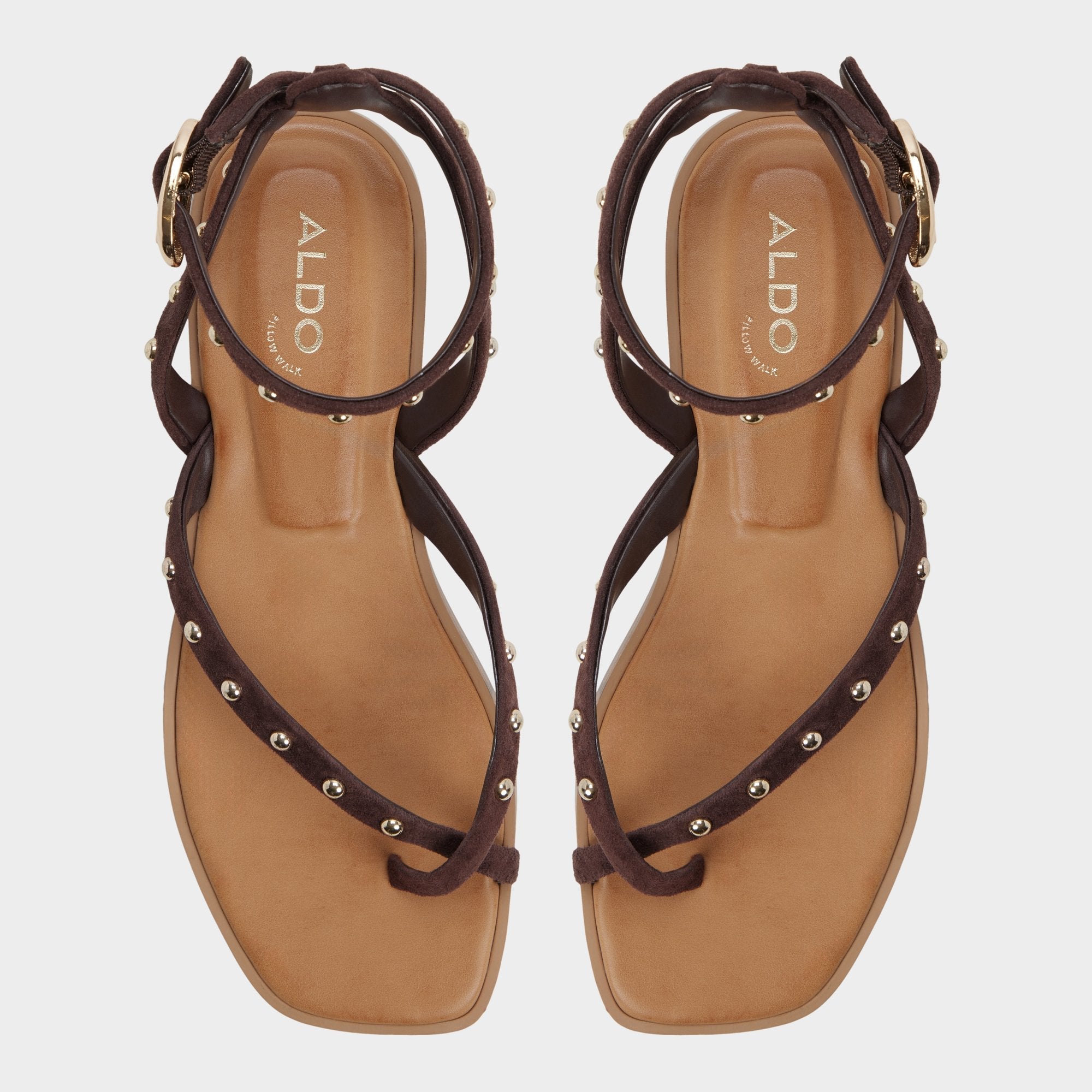 Aldo Daressi in Dark Brown - Flat sandal